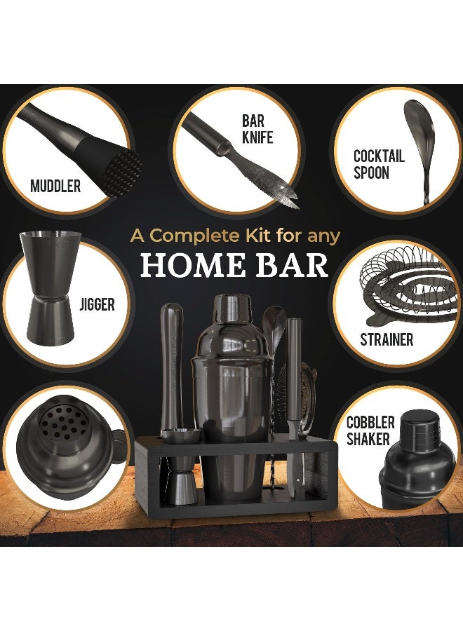 Highball  Chaser Highball & Chaser Cocktail Shaker Set: Bartender Kit for Home Bar Mixology Cocktail Bar Set Plus E-Book with 30 Recipes - Image 3